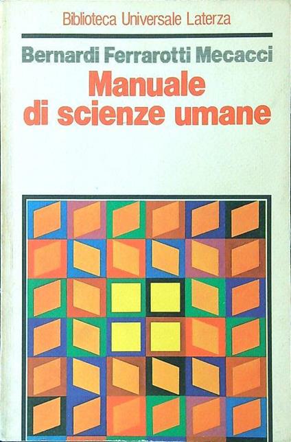 Manuale di scienze umane - copertina