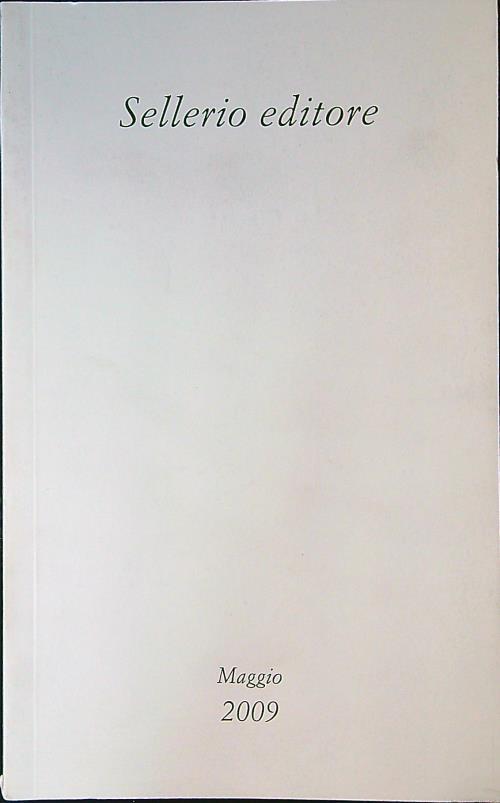Catalogo Sellerio maggio 2009 - copertina