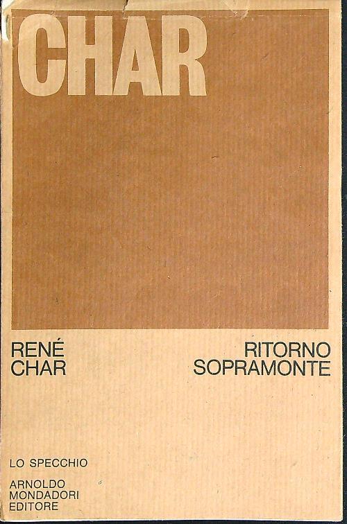 Ritorno Sopramonte e altre poesie