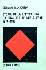 Storia della letteratura italiana tra le due guerre 1919-1943