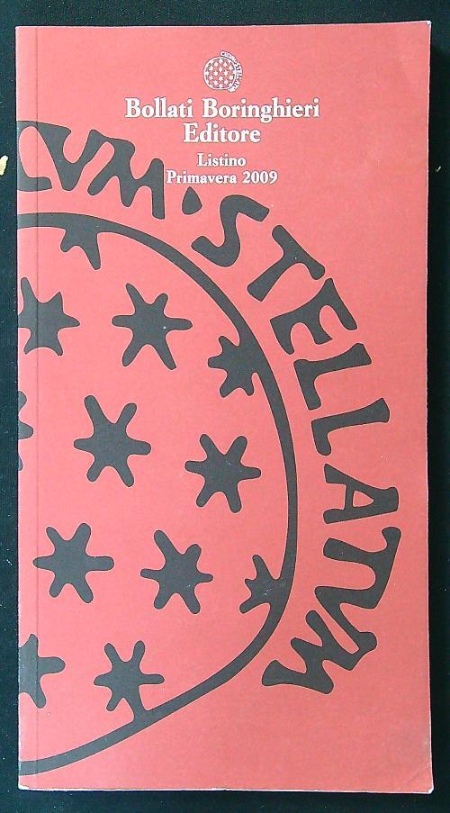 Bollati Boringhieri Editore listino primavera 2009 - copertina