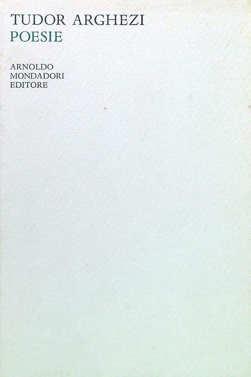 Poesie - Tudor Arghezi - copertina