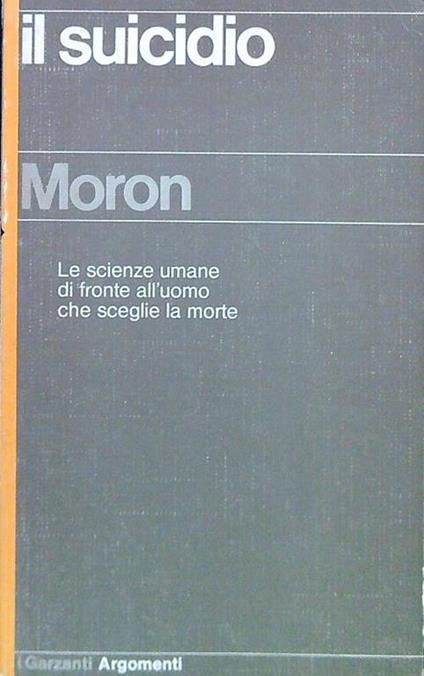 suicidio - Pierre Moron - copertina