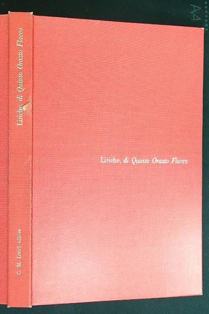 Liriche - Q. Flacco Orazio - copertina