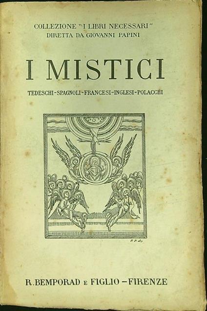 mistici vol. 2 - Arrigo Levasti - copertina