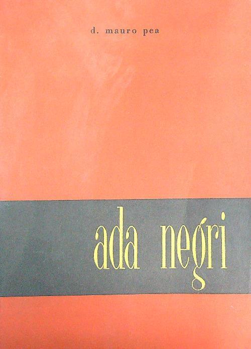 Ada Negri - Mauro Penza - copertina