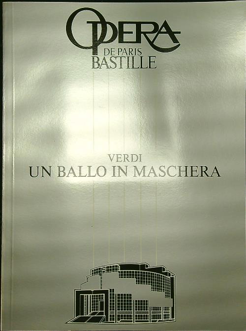 ballo in maschera - Giuseppe Verdi - copertina