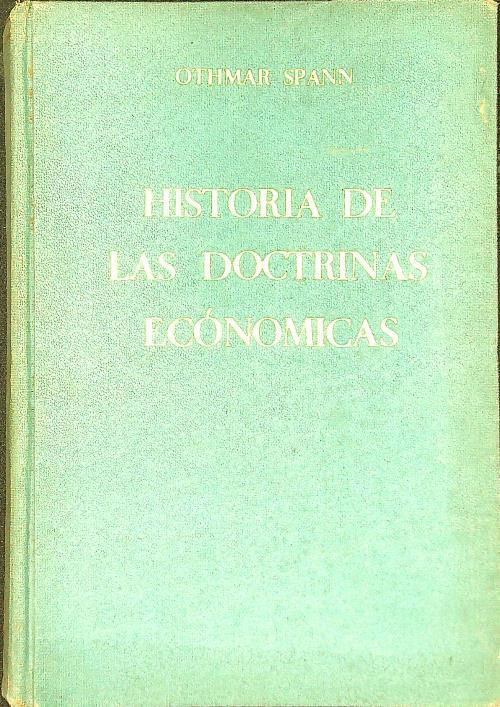 Historia de las doctrinas economicas - Othmar Spann - copertina