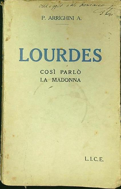 Lourdes - A. Arrighini - copertina