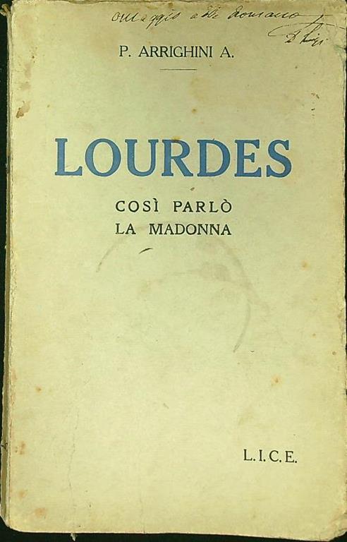 Lourdes - A. Arrighini - copertina