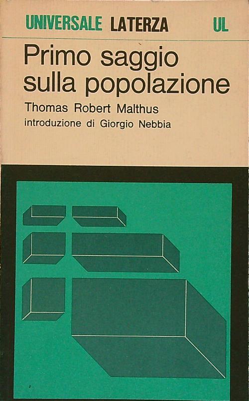 Primo saggio sulla popolazione