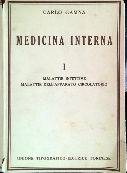 Medicina interna - Volume I - Carlo Gamba - copertina