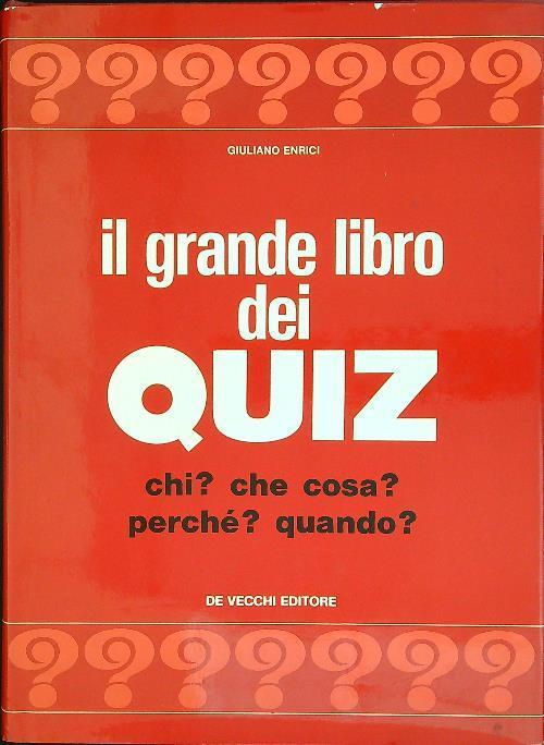 grande libro dei quiz - Giuliano Enrici - copertina