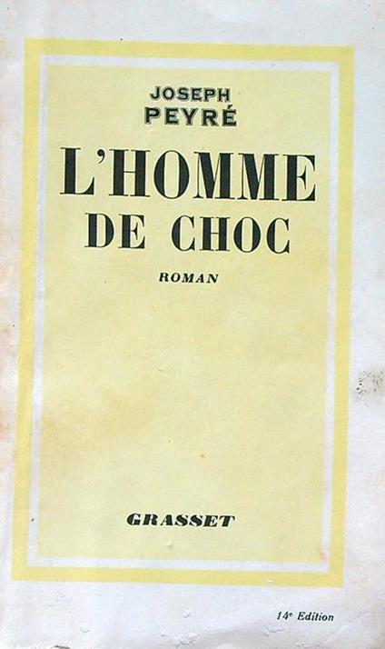 homme de choc - Joseph Peyre - copertina