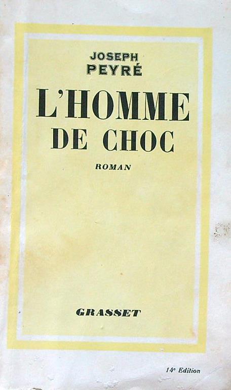 homme de choc - Joseph Peyre - copertina