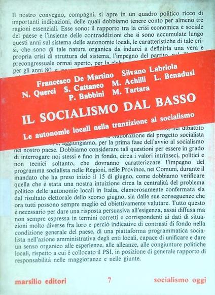 socialismo dal basso - copertina
