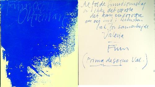 Finn Skodt. Oltremare - Dedica dell'artista