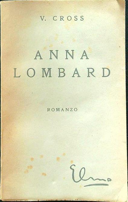 Anna Lombard - V. Cross - copertina