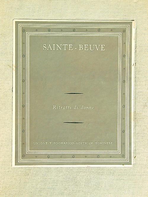 Ritratti di donne - Charles A. Sainte-Beuve - copertina
