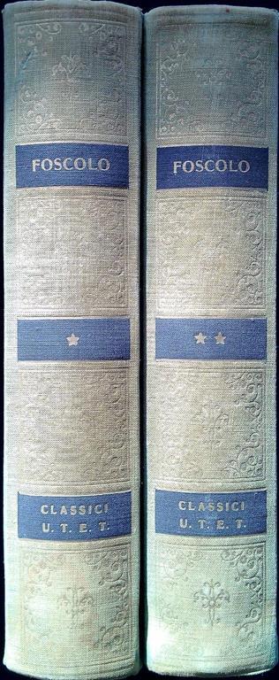 Poesie e prose d'arte - Saggi critici - Ugo Foscolo - copertina