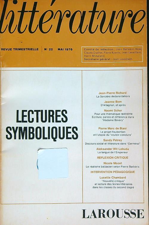 Litterature 22/mai 1976