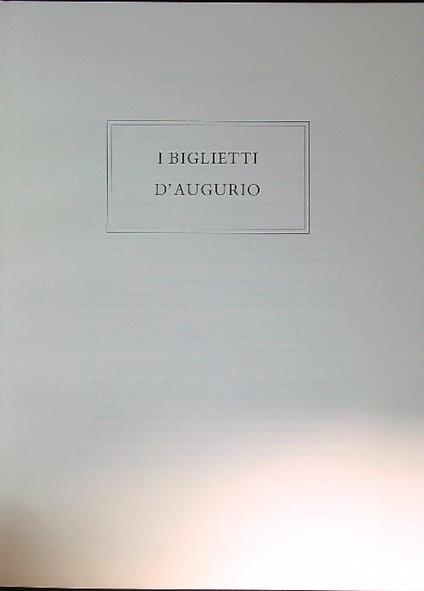 Biglietti d'augurio - copertina