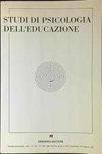 Studi di psicologia dell'educazione n. 3/1992
