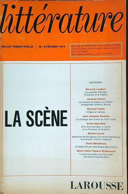 Litterature 9/fevrier 1973 - copertina