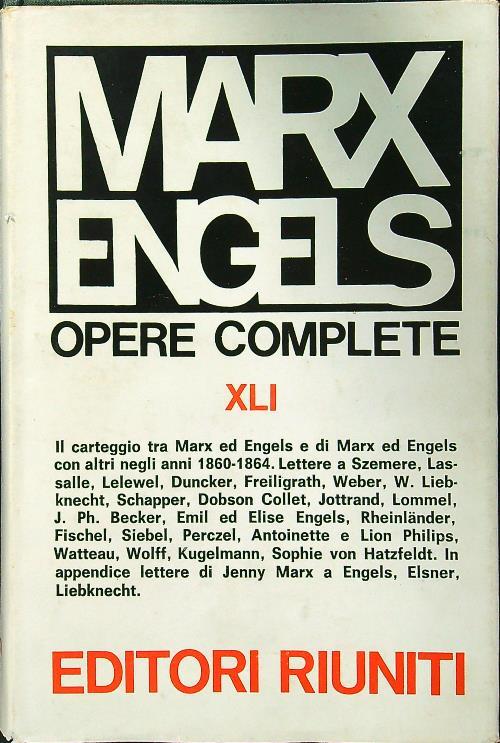 Opere complete XLI