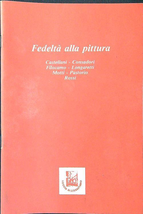 Fedeltà alla pittura - copertina