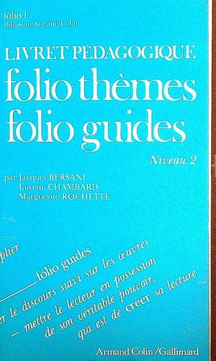 Livret pedagogique. Folio themes - Folio Guides. Niveau 2 - copertina