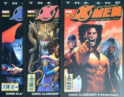 X Men. The end. Eroi e Martiri 3 voll. - Chris Claremont - copertina
