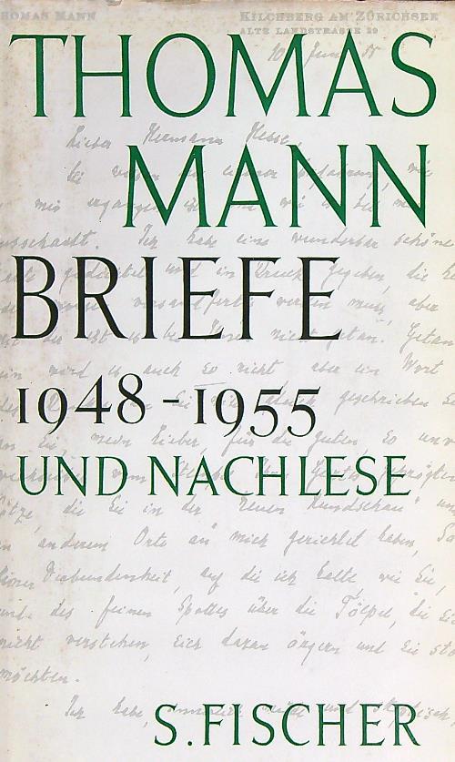 Briefe. 1948 - 1955 und Nachlese