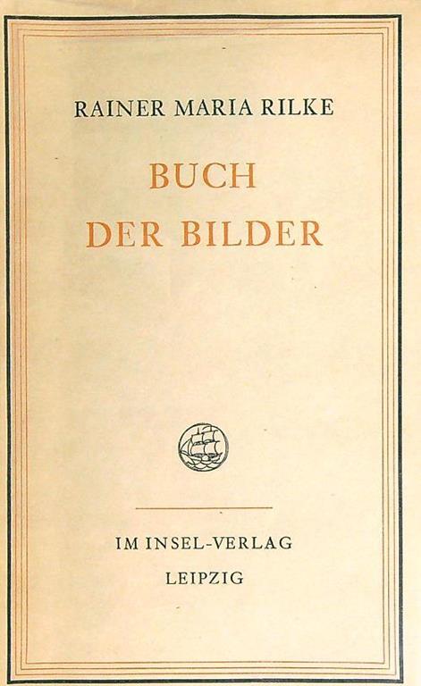 Buch der bilder - Rainer Maria Rilke - copertina