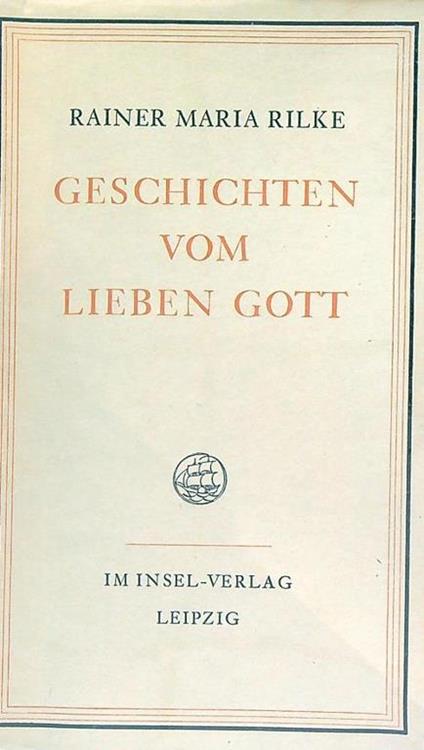 Geschichten vom lieben Gott - Rainer Maria Rilke - copertina