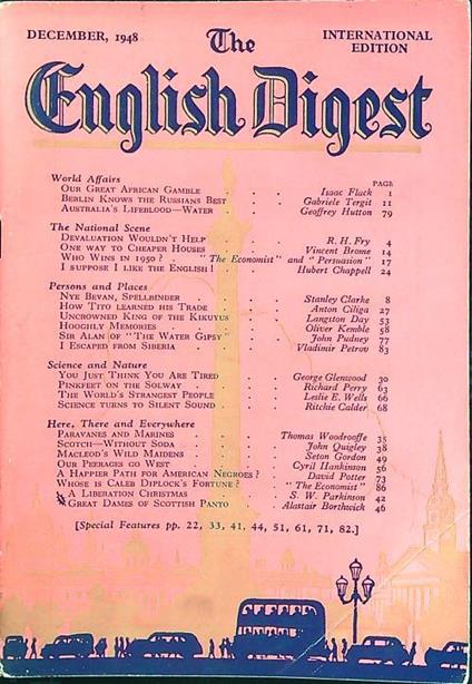 English Digest December 1948 - copertina