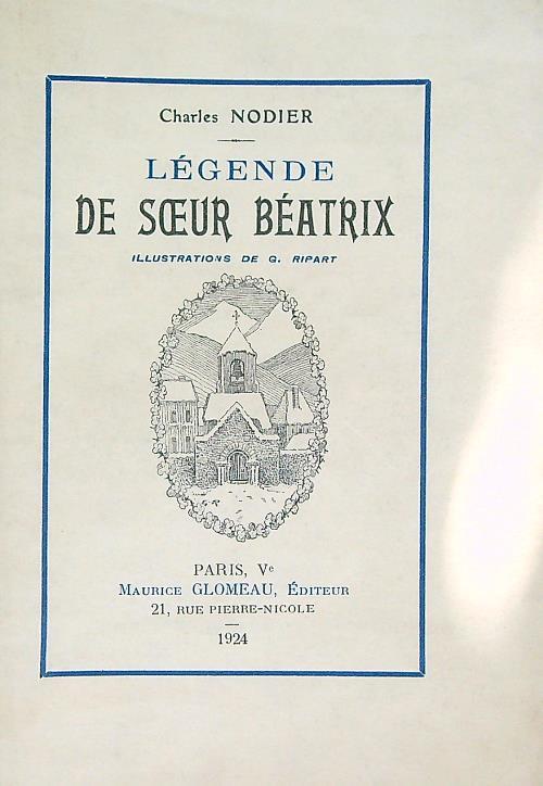 Legende de soeur Beatrix