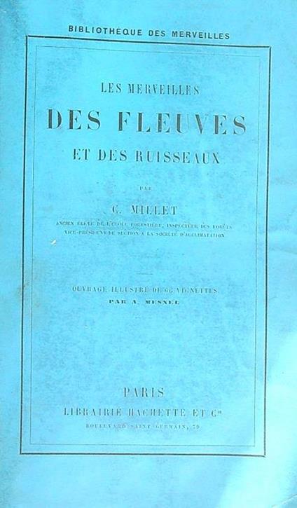 merveilles des fleuves et des ruisseaux - C. Millet - copertina