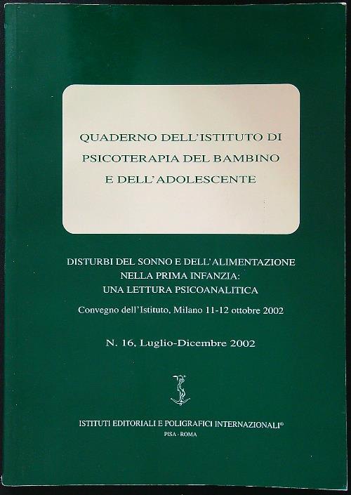 Disturbi del sonno e dell'alimentazione nella prima infanzia