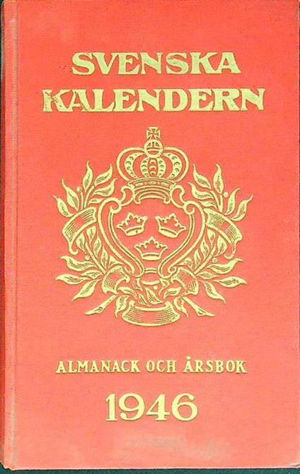 Svenska Kalendern 1946 - copertina