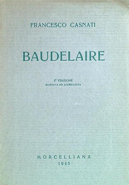 Baudelaire - Francesco Casati - copertina