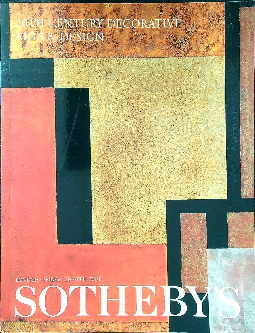 Sotheby's 20th century decorative arts&design - copertina