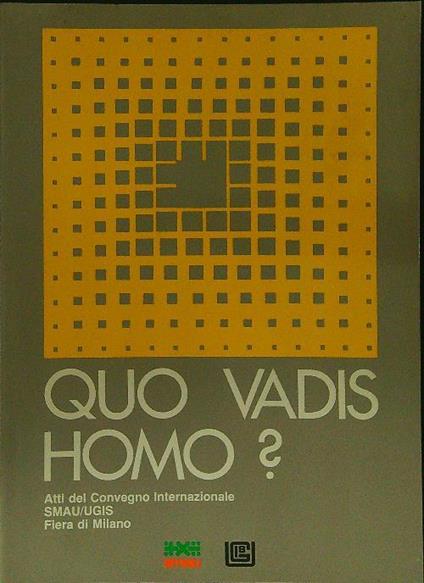 Quo vadis homo? - copertina