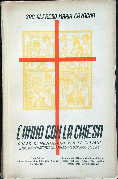 anno con la Chiesa Vol. XI. Meditazioni per le giovani - Alfredo Maria Cavagna - copertina