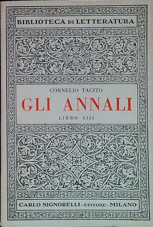 Annali - Libro XIII