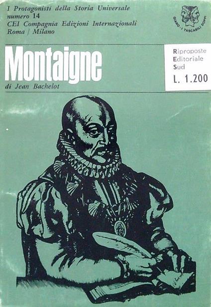 Erasmo - Montaigne - Jean Bachelot - copertina
