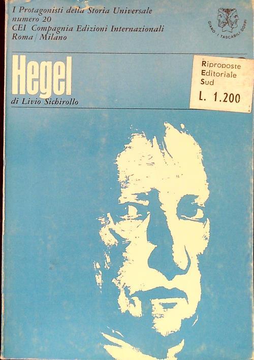 Rousseau - Hegel - Livio Sichirollo - copertina