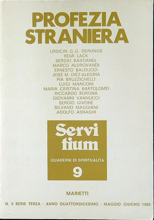 Servitium 9 Profezia straniera - copertina