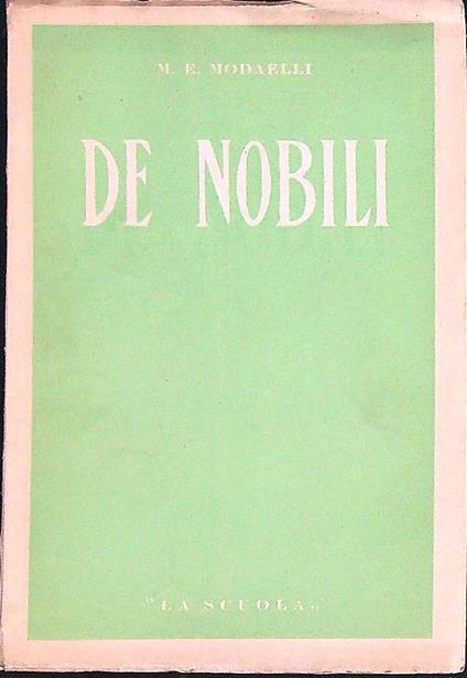 De Nobili - Mario E. Modaelli - copertina