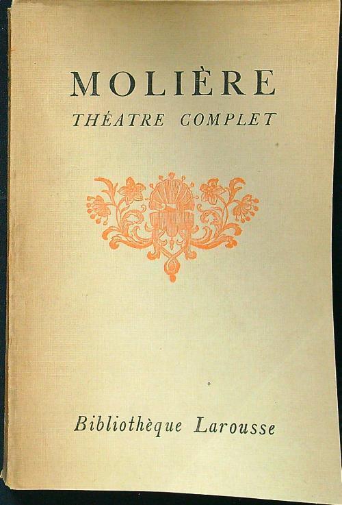 Theatre complet vol I - Molière - copertina